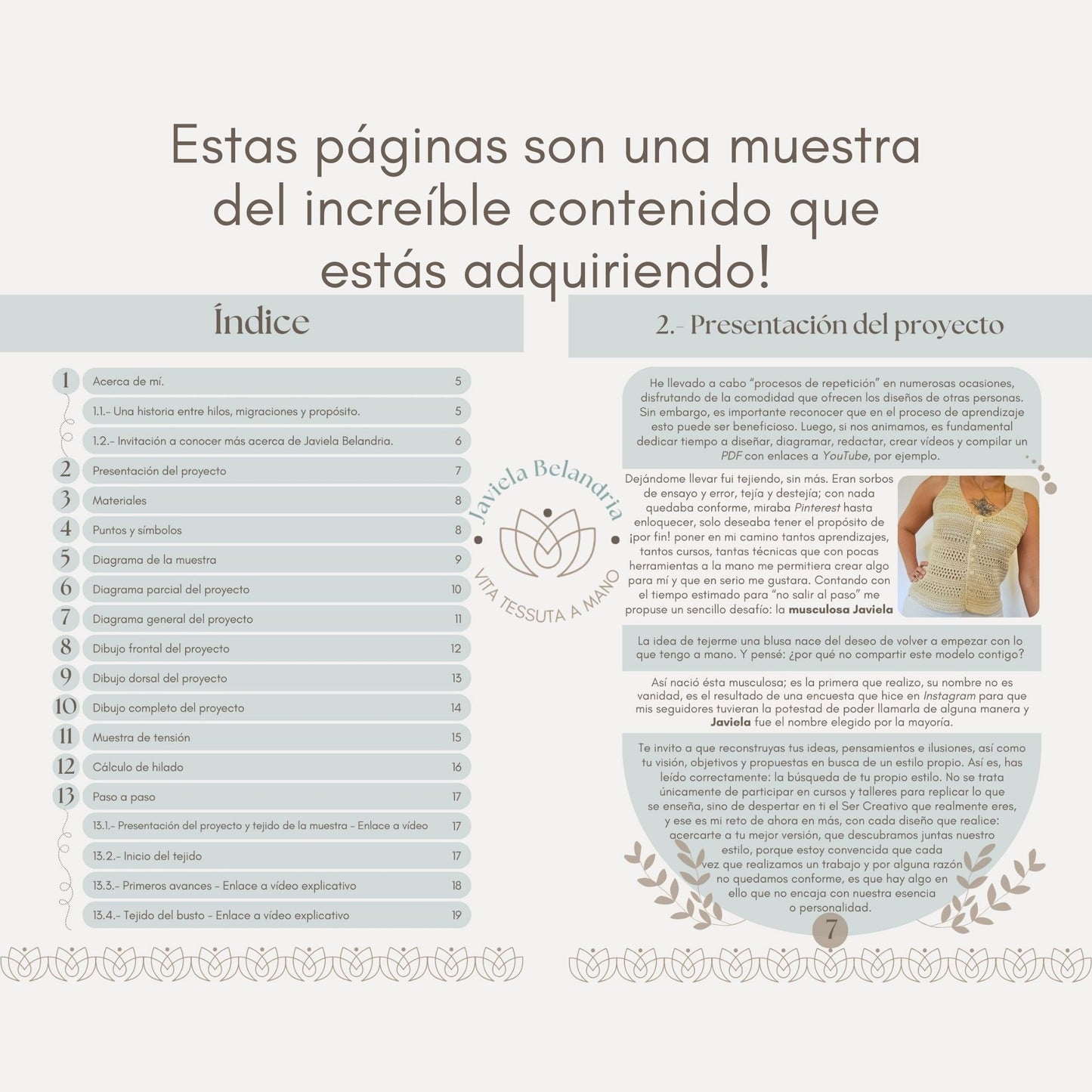 PDF descargable - Musculosa Javiela -